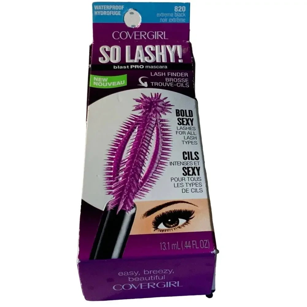 SoLashy Blast PRO Mascara #820 Extreme Black Waterproof CoverGirl No Exp NEW